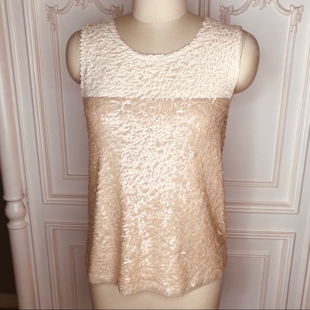 🧡  J Crew Sequined Top 🧡